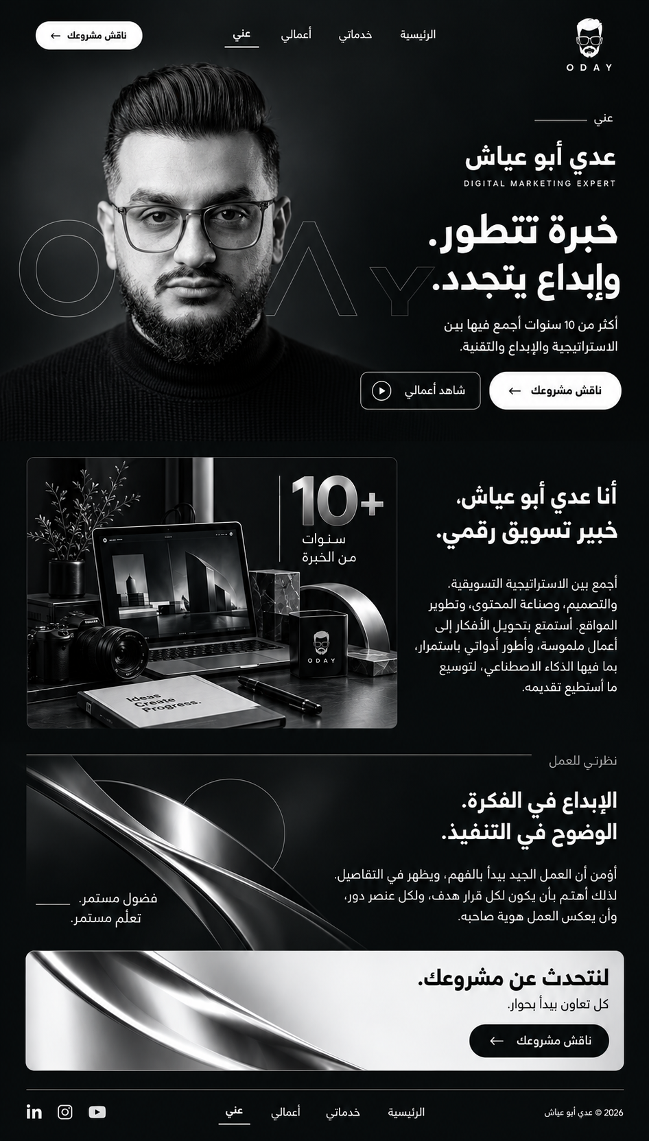أكثر من 10 سنوات من الخبرة في التسويق والتصميم والتقنية